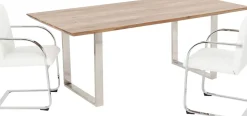 Matbord Symphony - Massivt Trä/Krom, 180x90cm - KARE Design