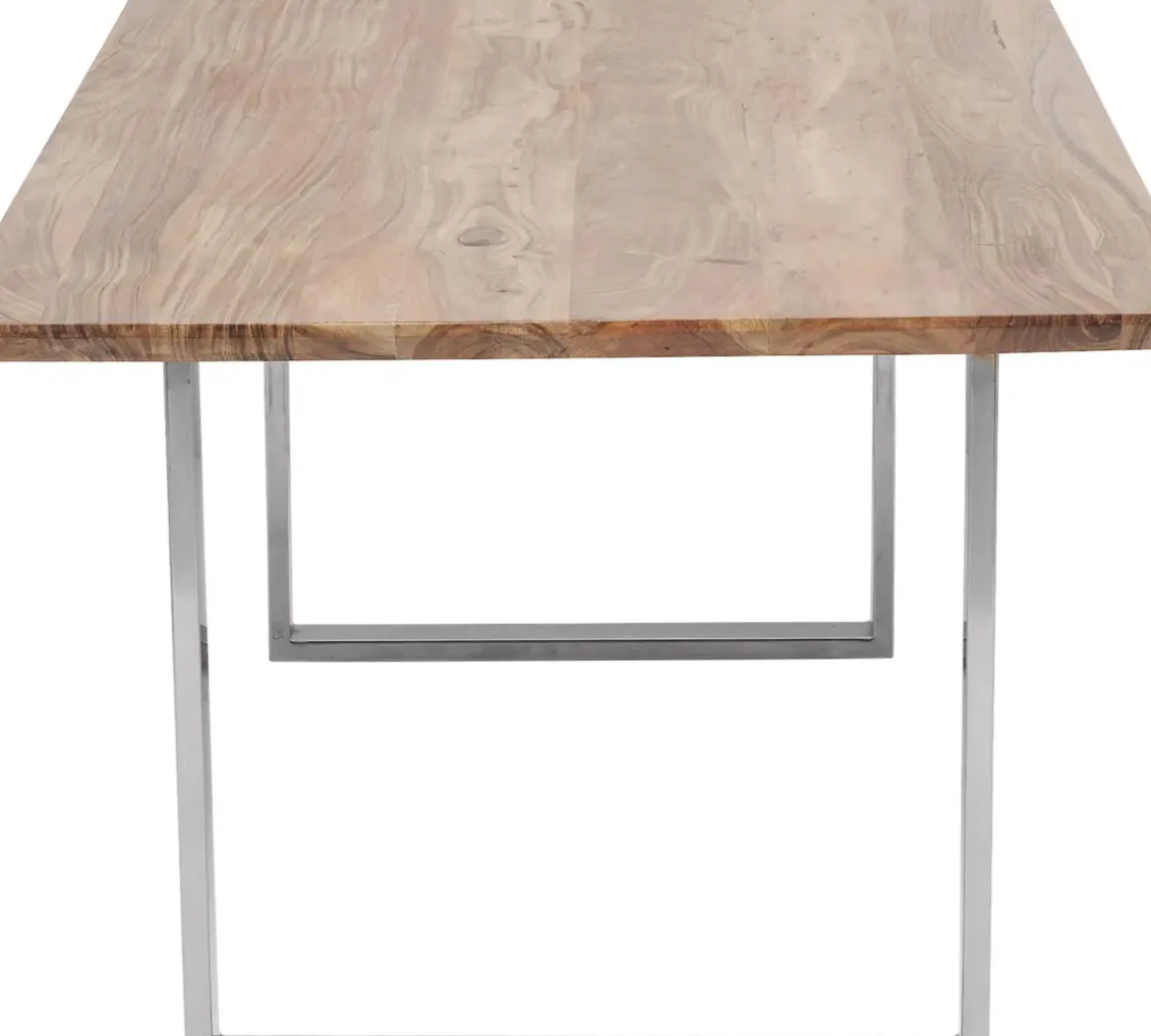 Matbord Symphony - Massivt Trä/Krom, 180x90cm - KARE Design