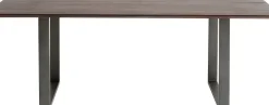 Matbord Symphony - Massivt Trä/Mörk Rå Stål, 180x90cm - KARE Design