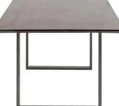 Matbord Symphony - Massivt Trä/Mörk Rå Stål, 160x80cm - KARE Design