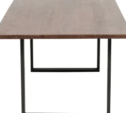 Matbord Symphony - Massivt Trä/Mörk Rå Stål, 160x80cm - KARE Design