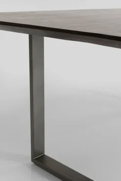 Matbord Symphony - Massivt Trä/Mörk Rå Stål, 160x80cm - KARE Design