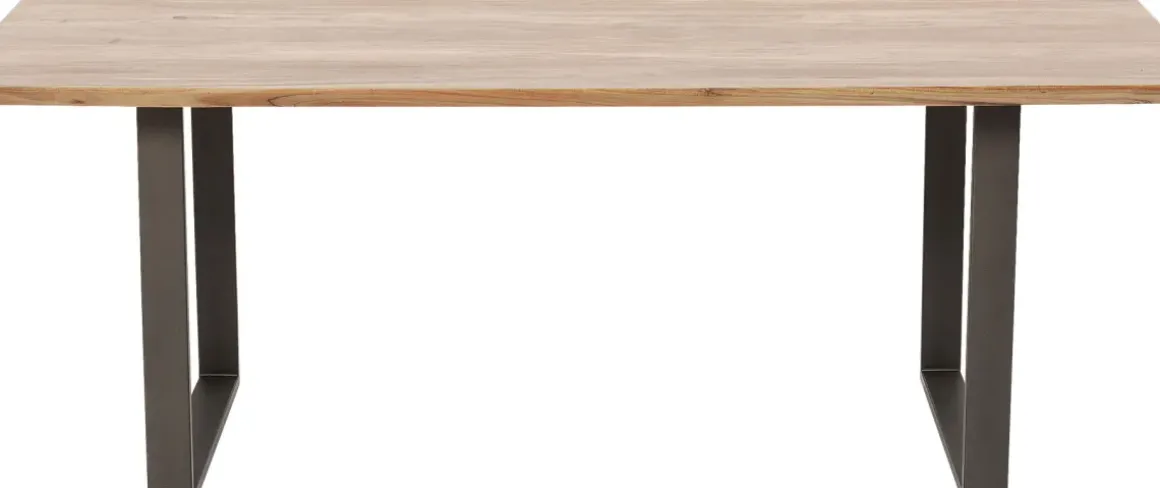 Matbord Symphony - Massivt Trä/Rå Stål, 180x90cm - KARE Design