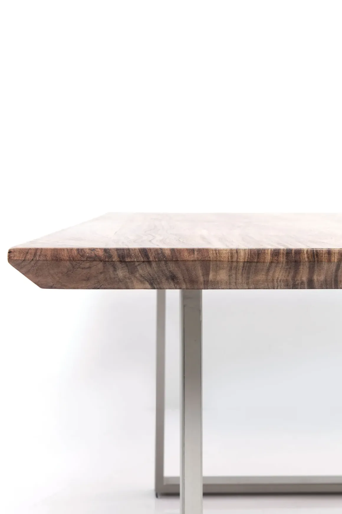 Matbord Symphony - Massivt Trä/Silver, 160x80cm - KARE Design