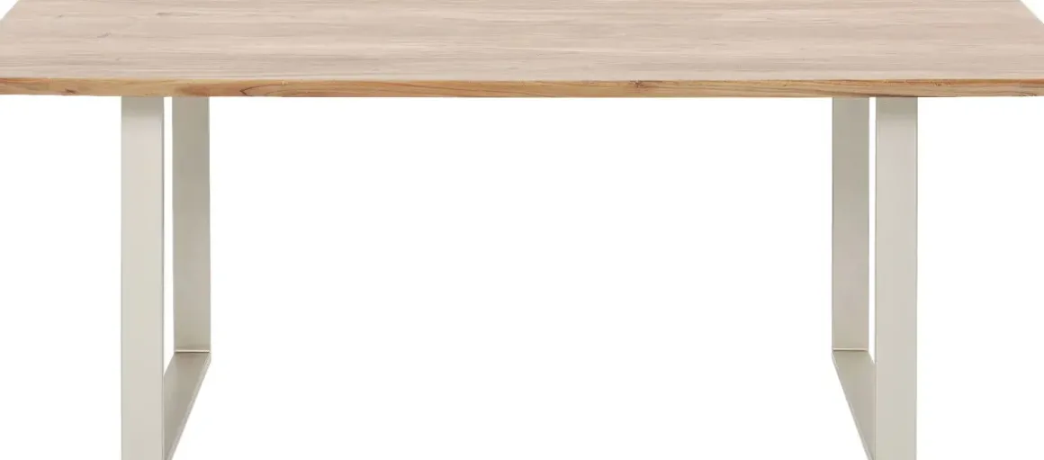 Matbord Symphony - Massivt Trä/Silver, 180x90cm - KARE Design