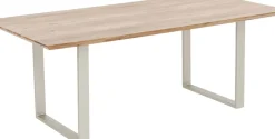 Matbord Symphony - Massivt Trä/Silver, 180x90cm - KARE Design