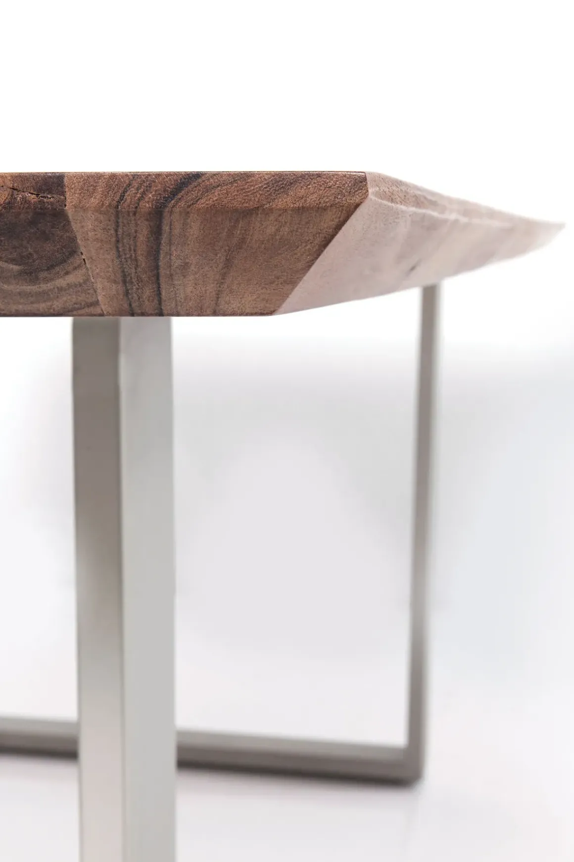 Matbord Symphony - Massivt Trä/Silver, 180x90cm - KARE Design