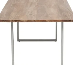 Matbord Symphony - Massivt Trä/Silver, 200x100cm - KARE Design