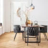 Matbord Symphony - Massivt Trä/Svart, 160x80cm - KARE Design