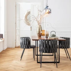 Matbord Symphony - Massivt Trä/Svart, 160x80cm - KARE Design