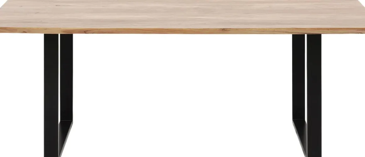 Matbord Symphony - Massivt Trä/Svart, 160x80cm - KARE Design