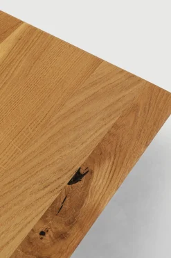 Matbord Symphony, 200x100cm - Massiv Ek/Svart Kryssben - KARE Design