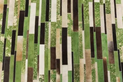 Matta Brick - Grön Patchwork Läder, 170x240cm - KARE Design