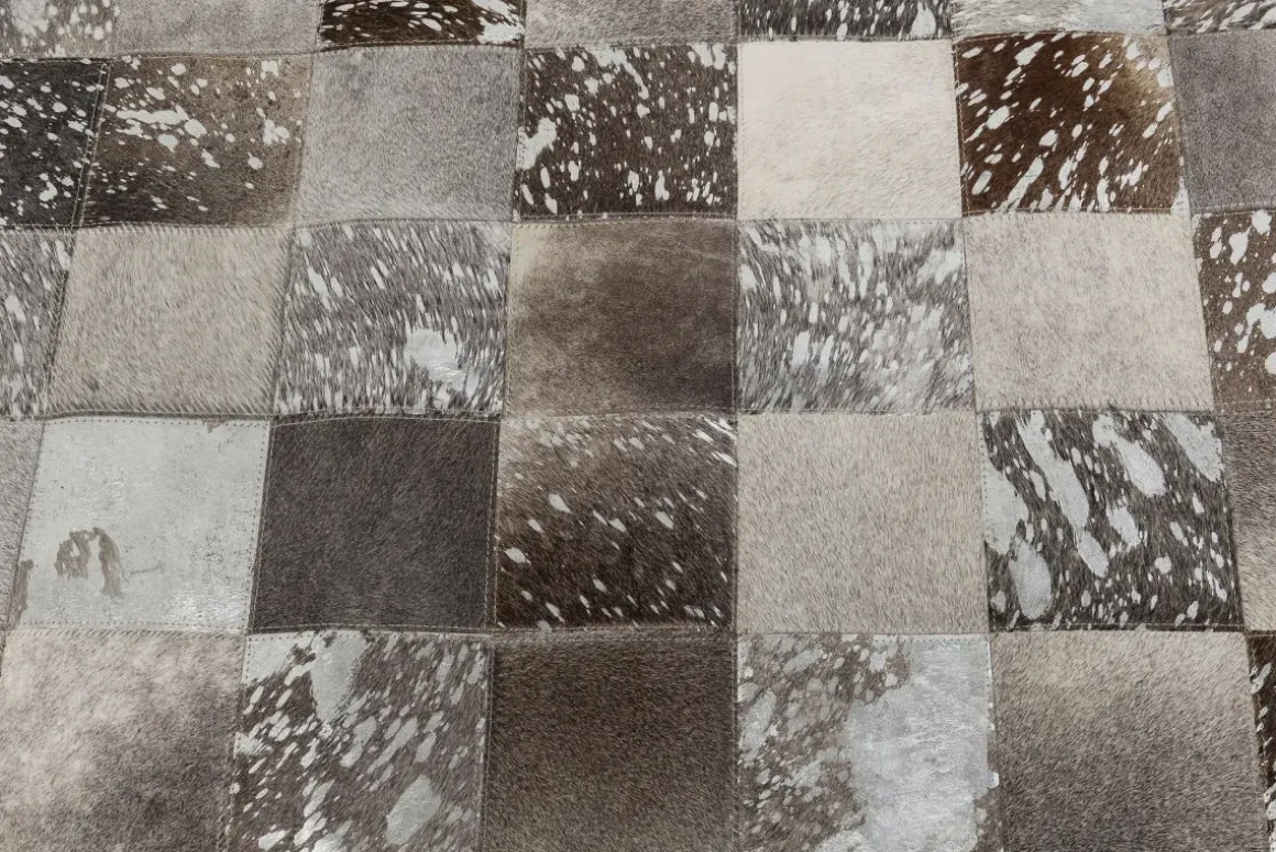 Matta Cosmo Grå Läder, 240x170cm - KARE Design