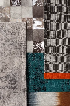 Matta Cosmo Grå Läder, 240x170cm - KARE Design