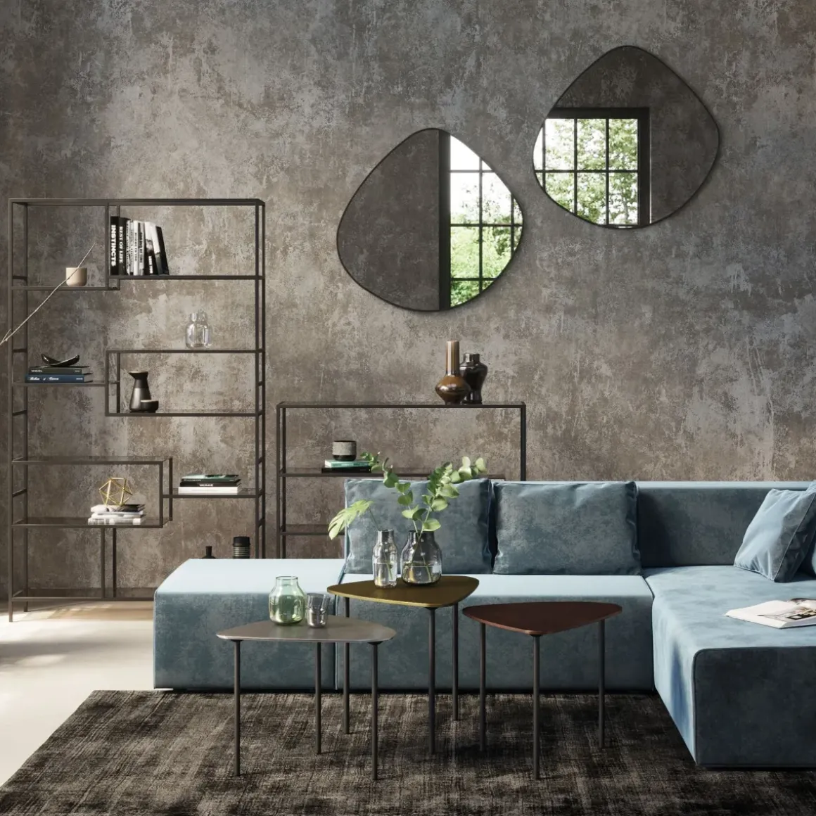 Matta Cosy Rocky - Svart, 300x200cm - KARE Design