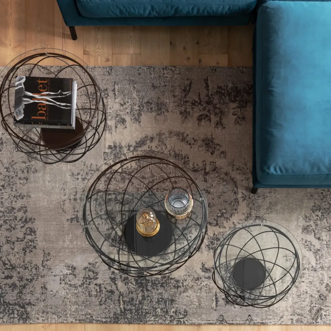 Matta Kelim Pop Grå 170x240cm - KARE Design