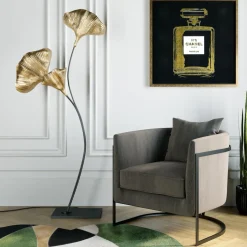 Matta Ovado Colore - Grön/Beige/Svart Läder, 240x170cm - KARE Design