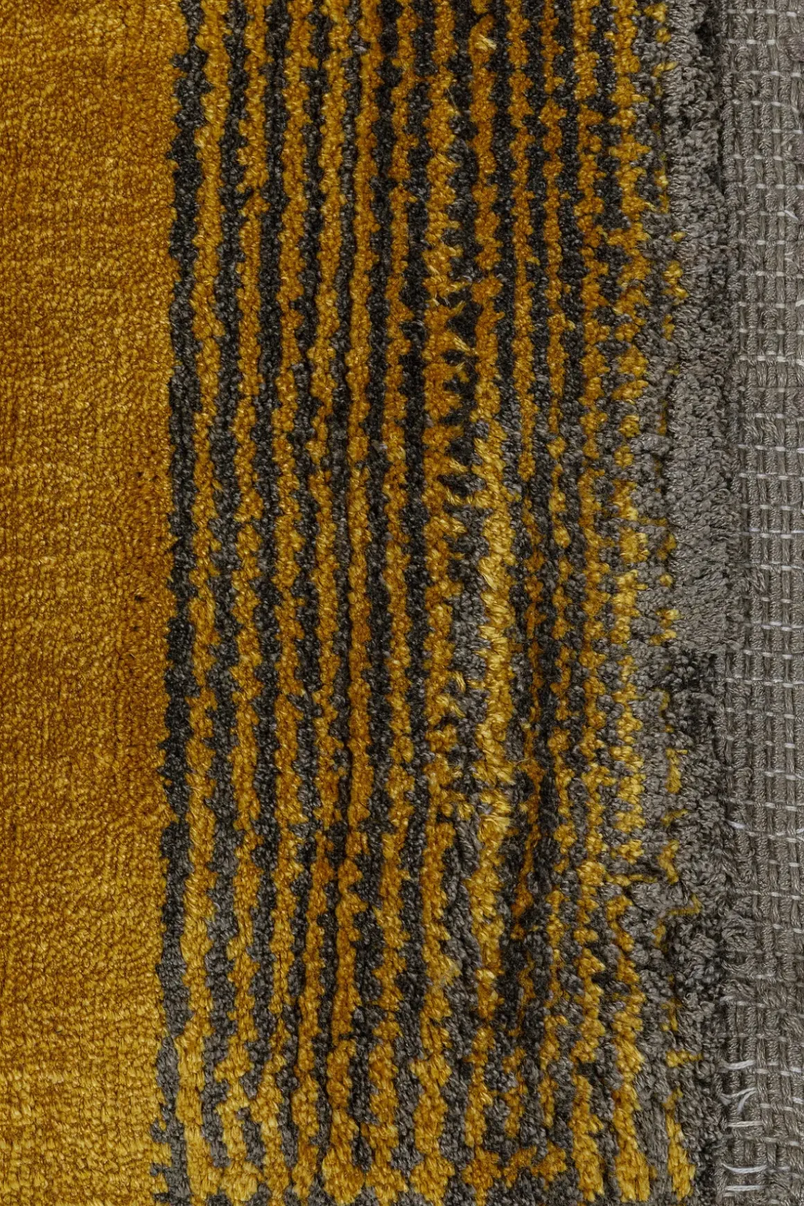 Matta Soleil Gul med Frans, 240x170cm - KARE Design