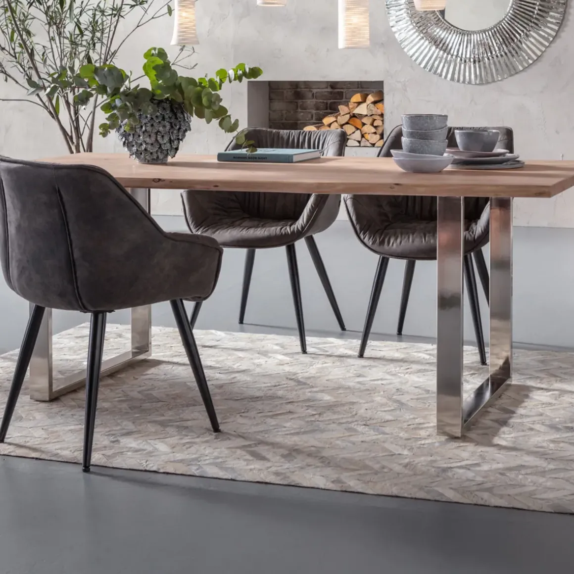 Matta Spike Elegance Beige, 240x170cm - KARE Design