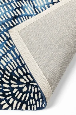 Matta Stamp Blå - 240x170cm - KARE Design