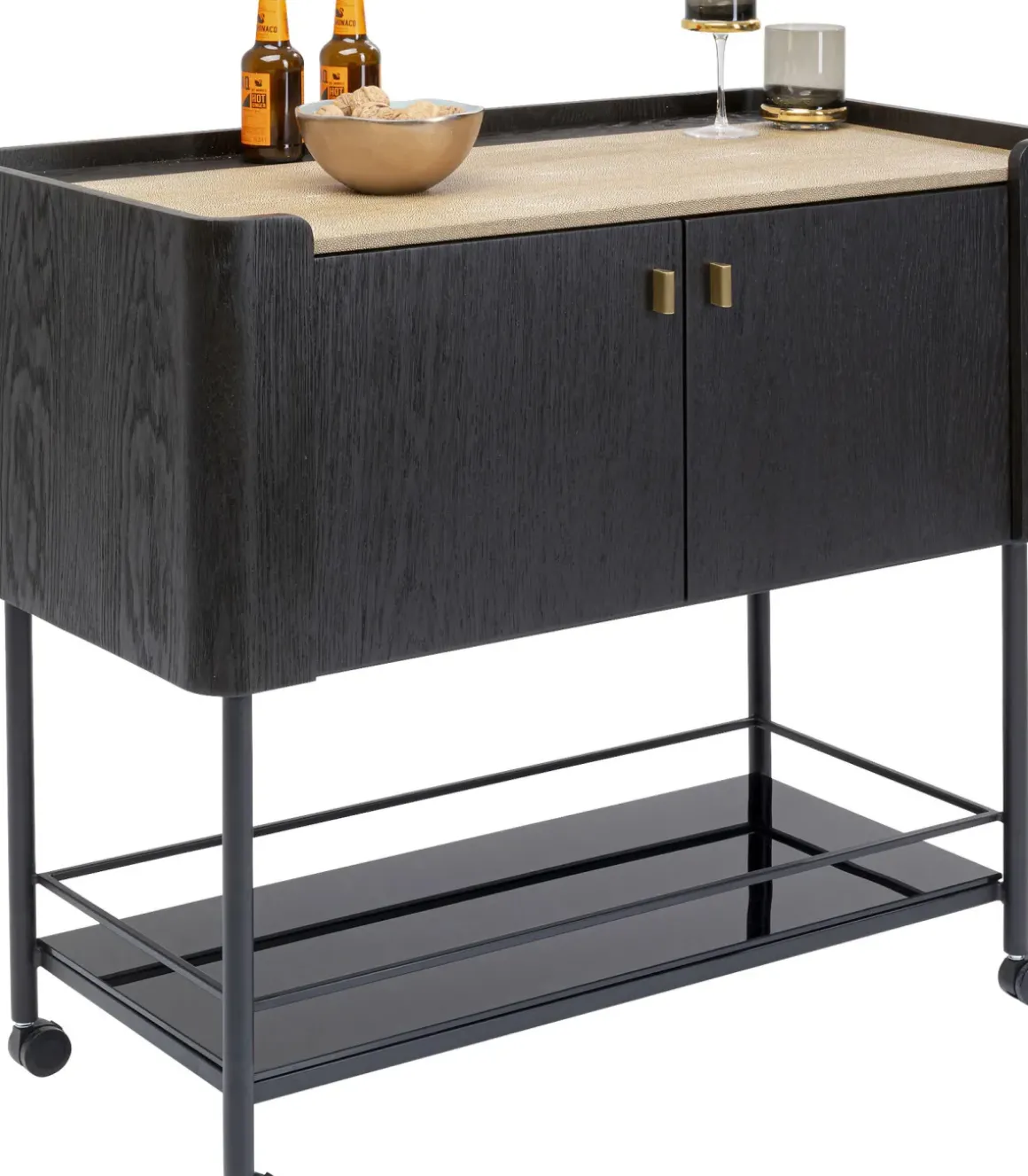 Milano Barvagn - Barskåp på Hjul, 93x96,5cm - KARE Design