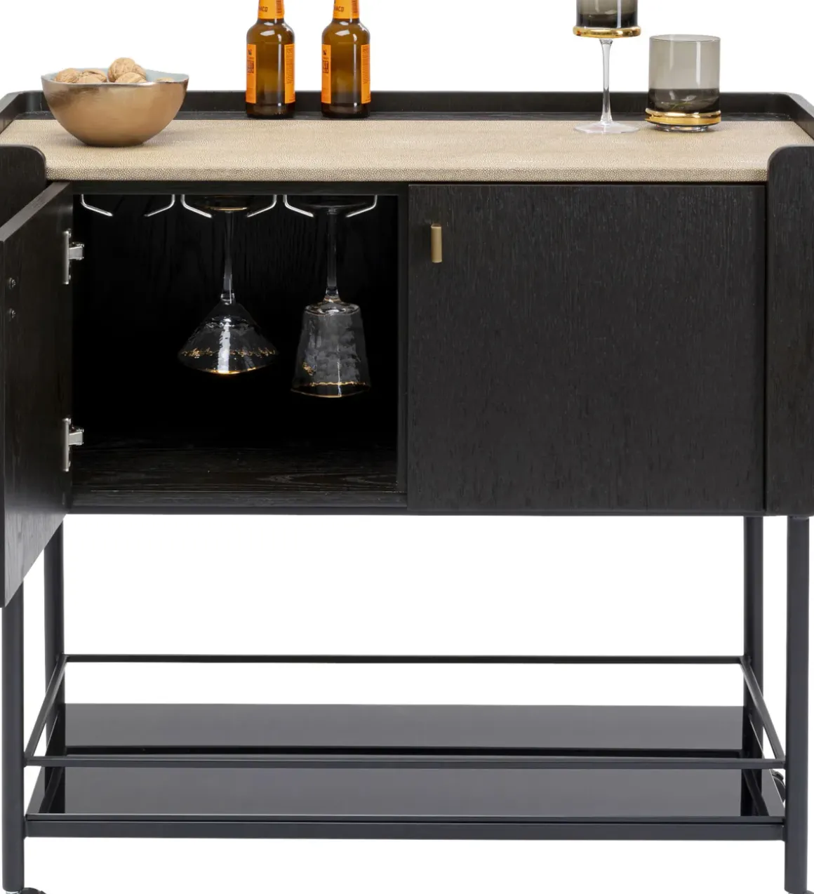 Milano Barvagn - Barskåp på Hjul, 93x96,5cm - KARE Design