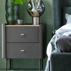 Milano Sängbord - Liten Byrå 2 Lådor - KARE Design