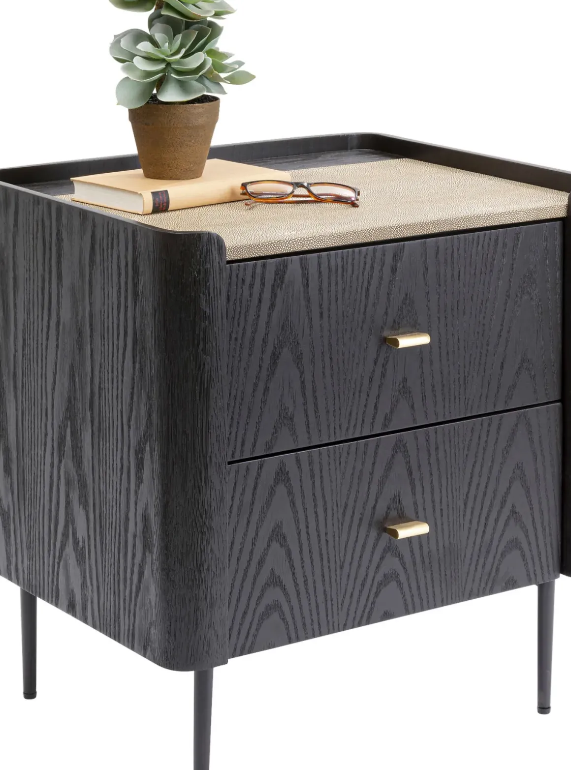 Milano Sängbord - Liten Byrå 2 Lådor - KARE Design