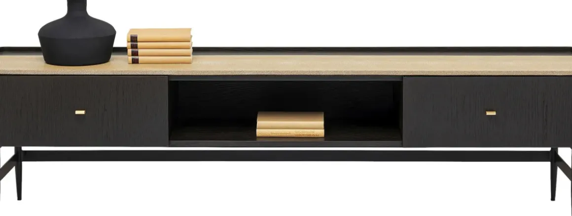 Milano TV-Bänk - Mörkt Trä, 55x200cm - KARE Design