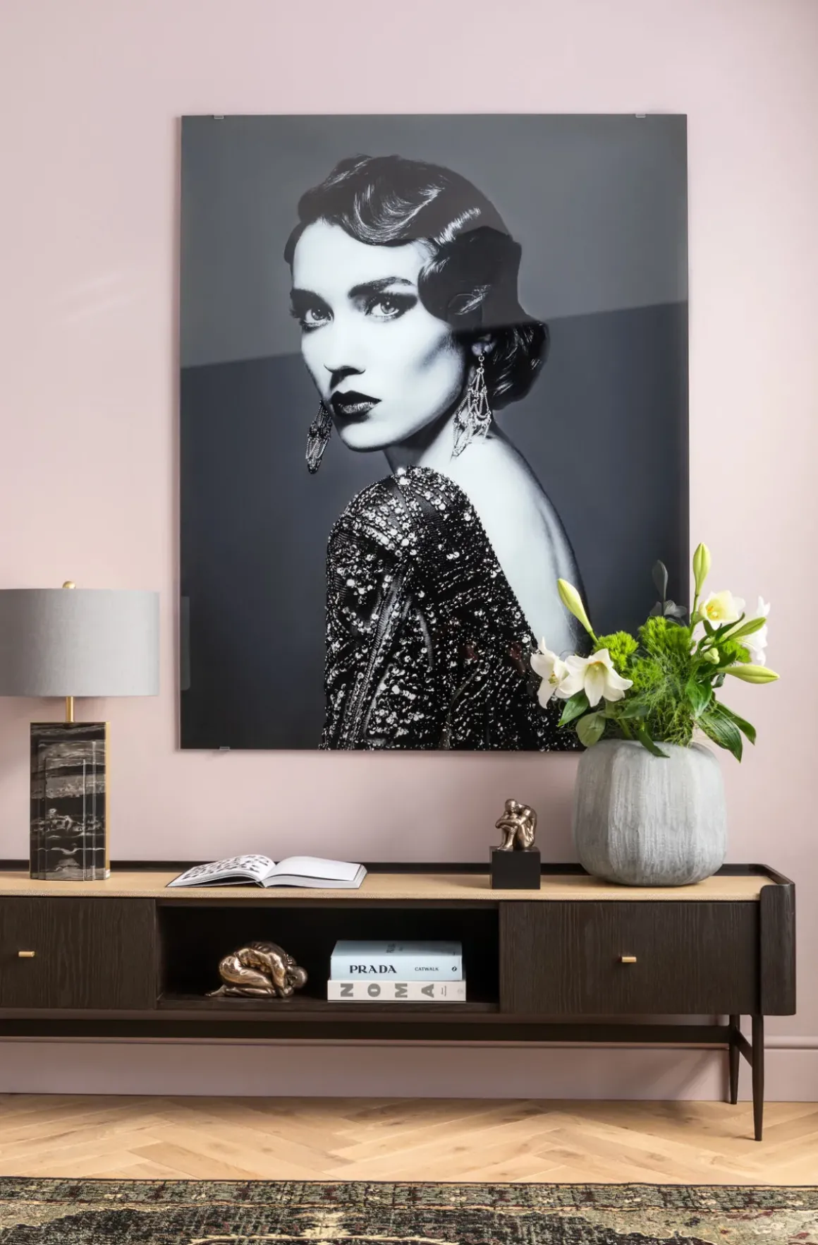Milano TV-Bänk - Mörkt Trä, 55x200cm - KARE Design