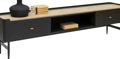 Milano TV-Bänk - Mörkt Trä, 55x200cm - KARE Design