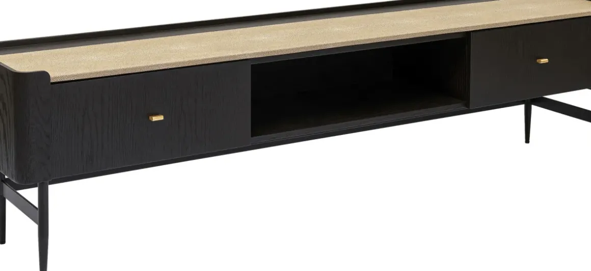 Milano TV-Bänk - Mörkt Trä, 55x200cm - KARE Design