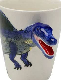 Mugg Funny Animal Dino - Dinosaurie, Blå, 11cm - KARE Design