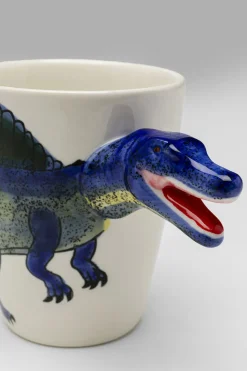 Mugg Funny Animal Dino - Dinosaurie, Blå, 11cm - KARE Design