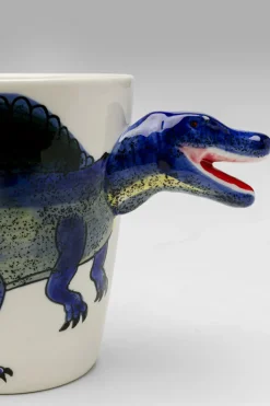 Mugg Funny Animal Dino - Dinosaurie, Blå, 11cm - KARE Design