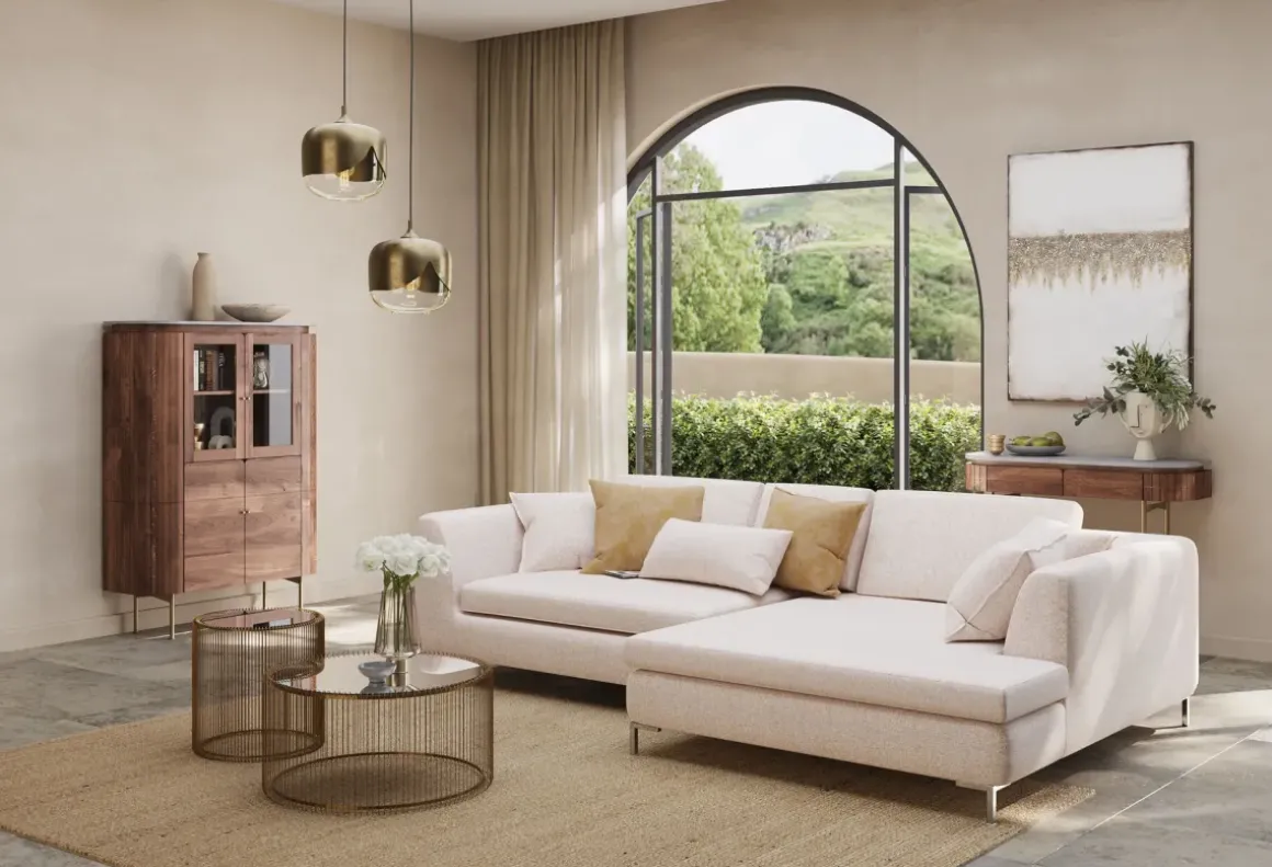 Pall - Fotpall Gianni - Creme - KARE Design