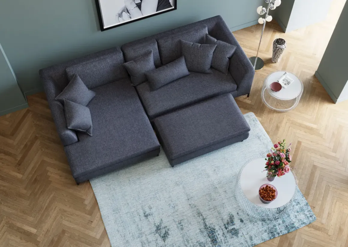 Pall - Fotpall Gianni - Grå - KARE Design
