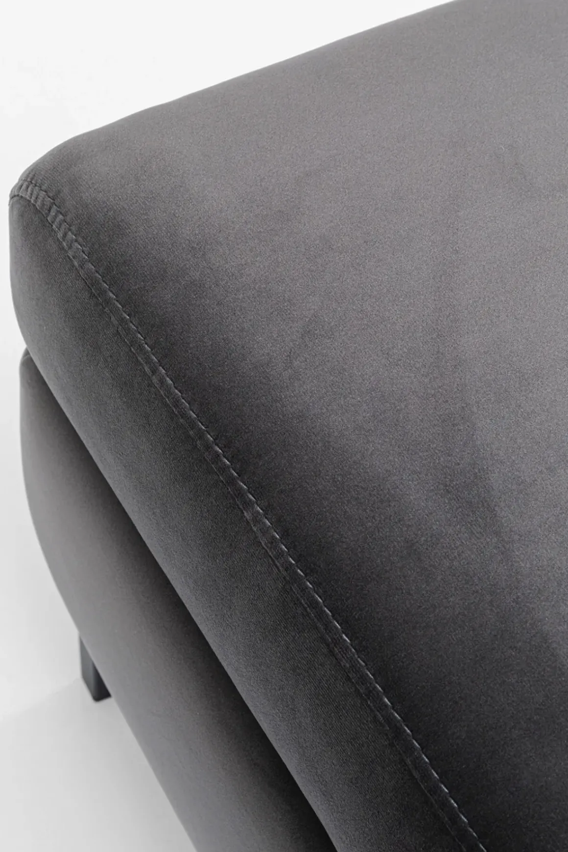 Pall - Fotpall Gianni - Grå sammet - KARE Design