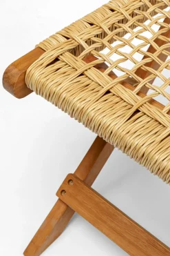 Pall Liz Natur - ihopfällbar Trädgårdspall - KARE Design