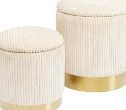 Pall Plush - Sittpuff med förvaring, 2-set - KARE Design
