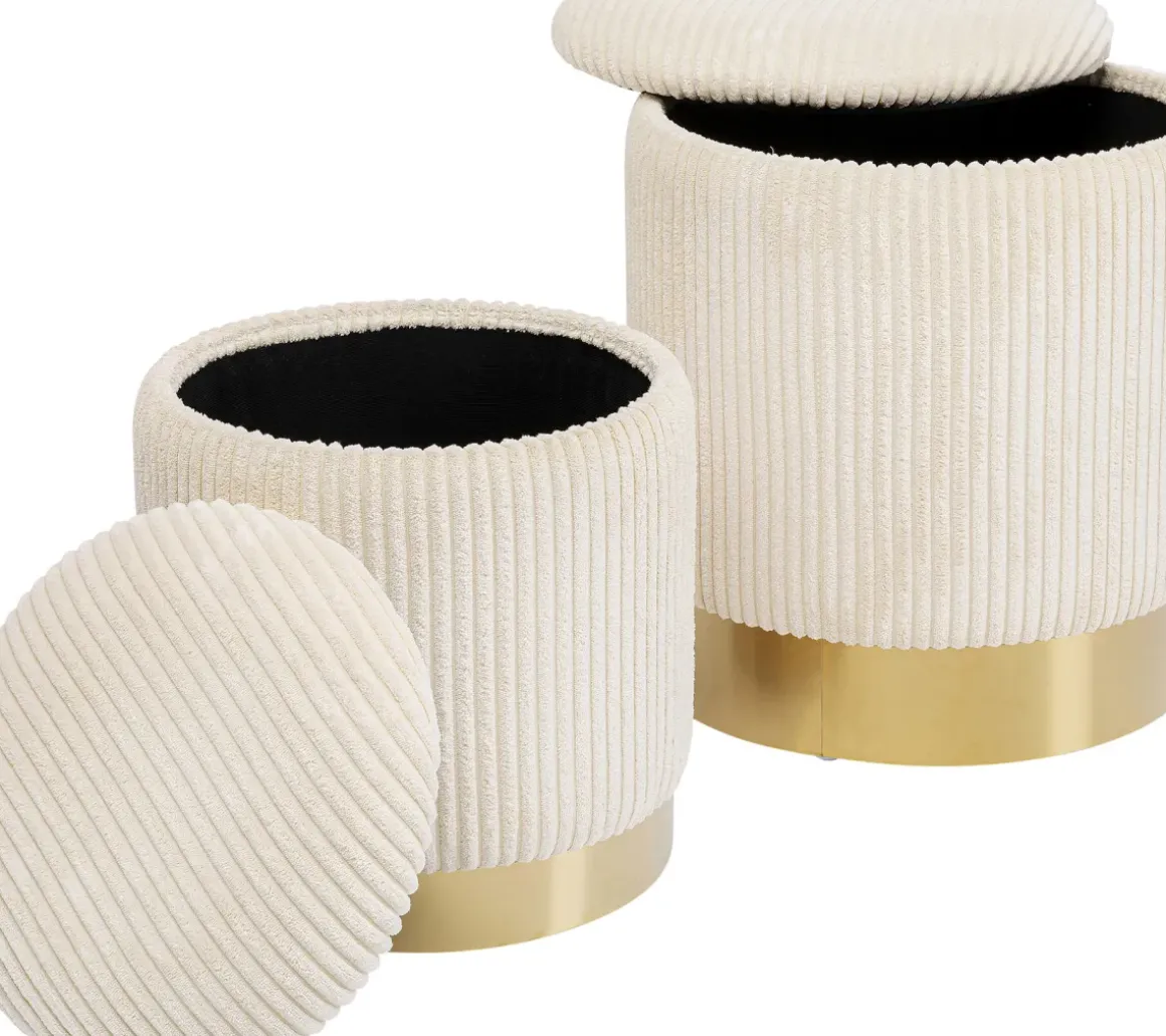 Pall Plush - Sittpuff med förvaring, 2-set - KARE Design