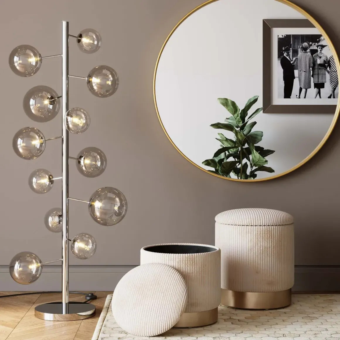 Pall Plush - Sittpuff med förvaring, 2-set - KARE Design