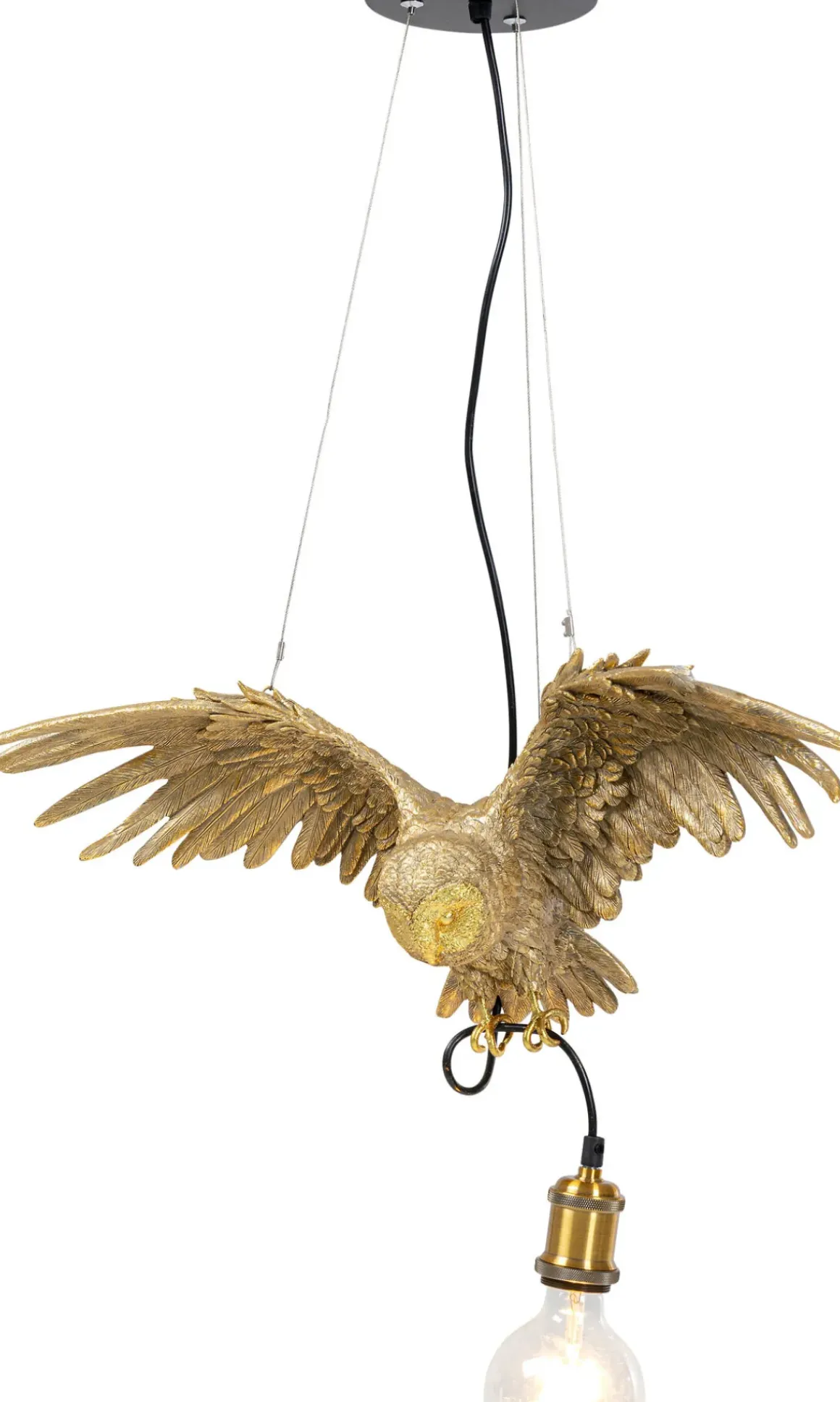 Pendel Animal Owl - Taklampa med Uggla i Guld - KARE Design
