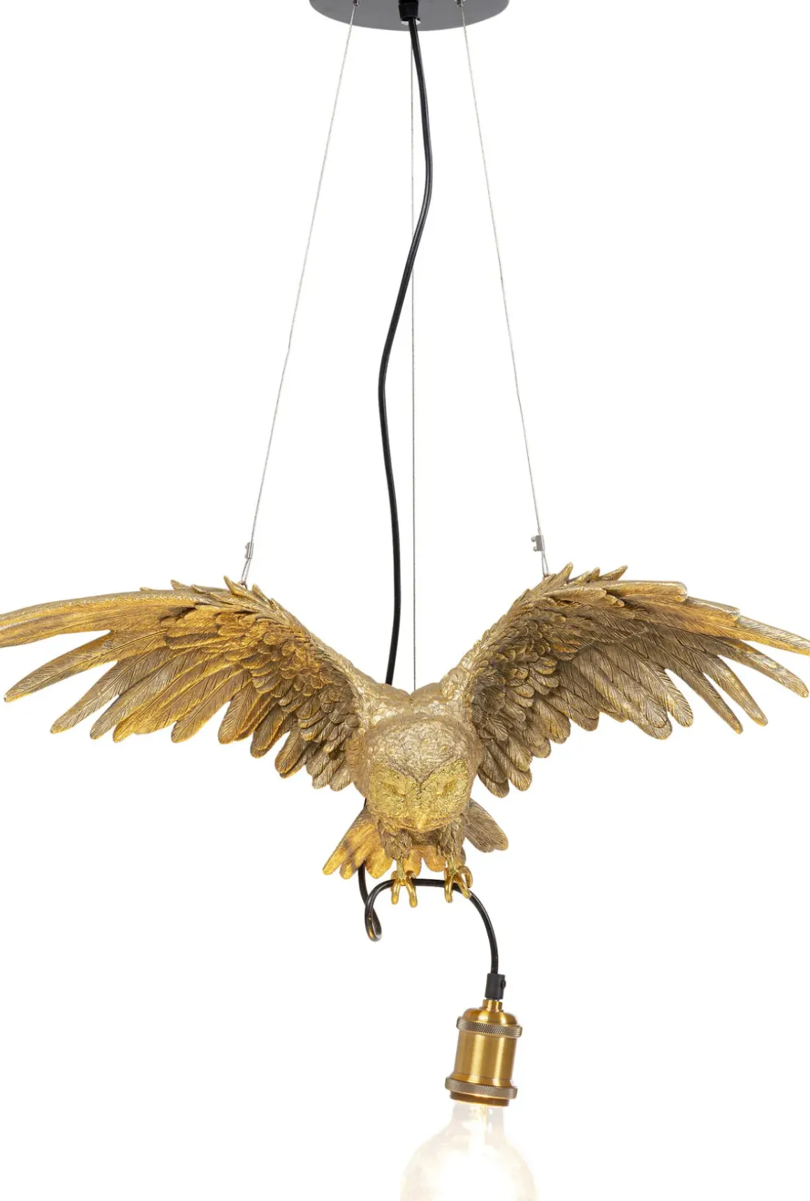 Pendel Animal Owl - Taklampa med Uggla i Guld - KARE Design