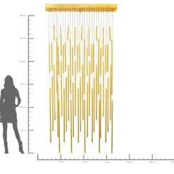 Pendelarmatur Living Vegas Deluxe - Mässing, LED - KARE Design