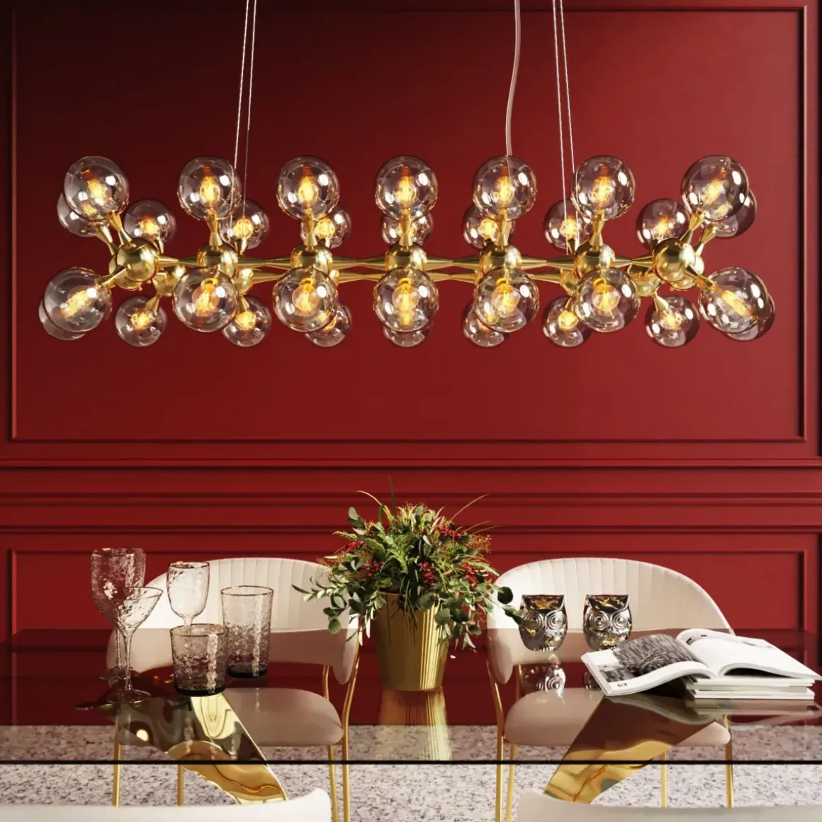 Pendel Atomic - Taklampa Klot, 140cm - KARE Design