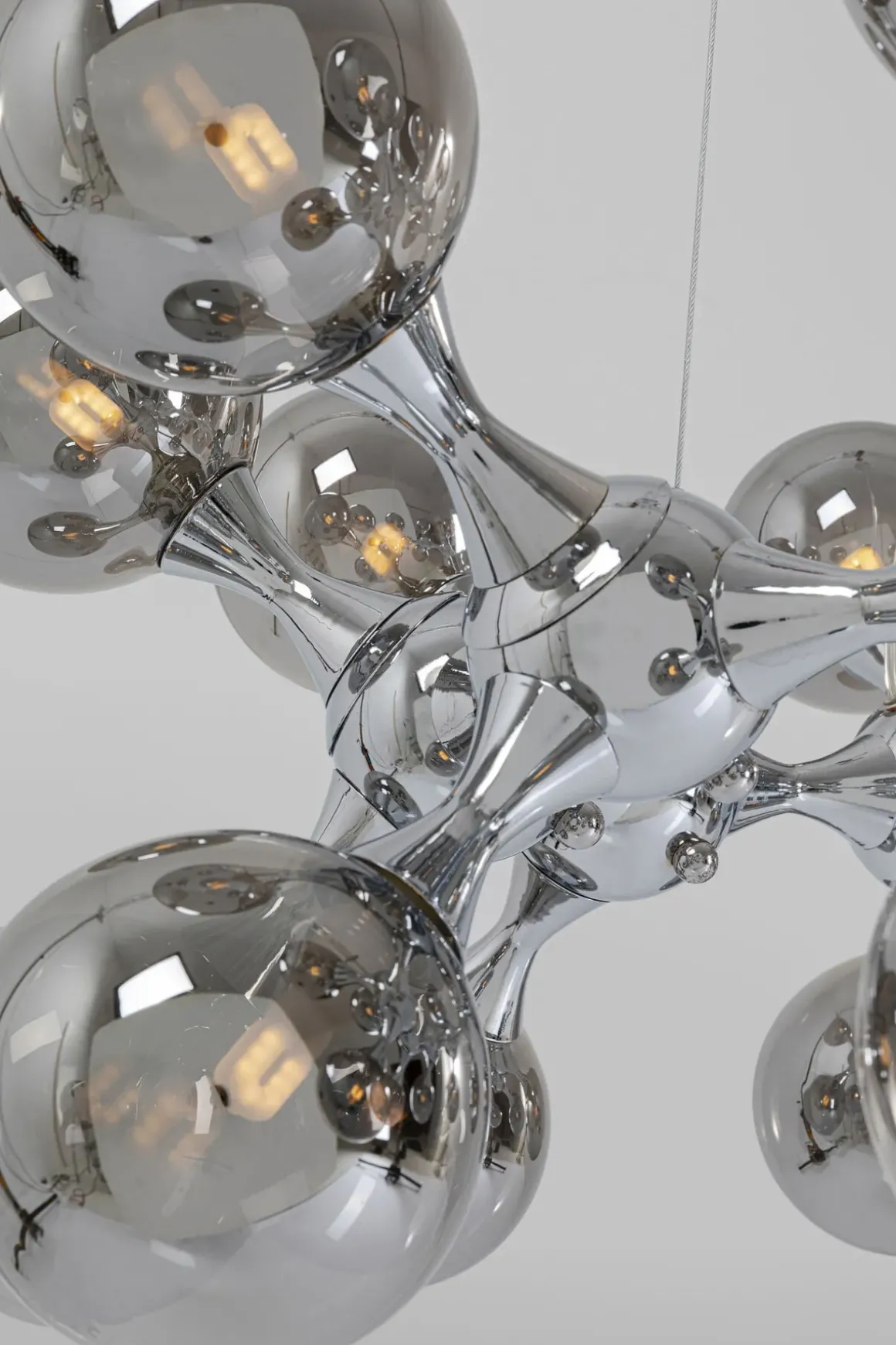 Pendel Atomic - Taklampa Klot silver - KARE Design