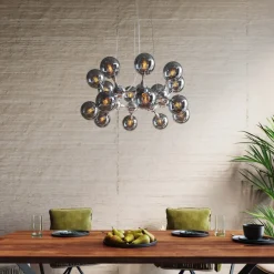 Pendel Atomic - Taklampa Klot silver - KARE Design