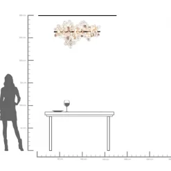Pendel Clouds Clear - Taklampa av Glasringar - KARE Design